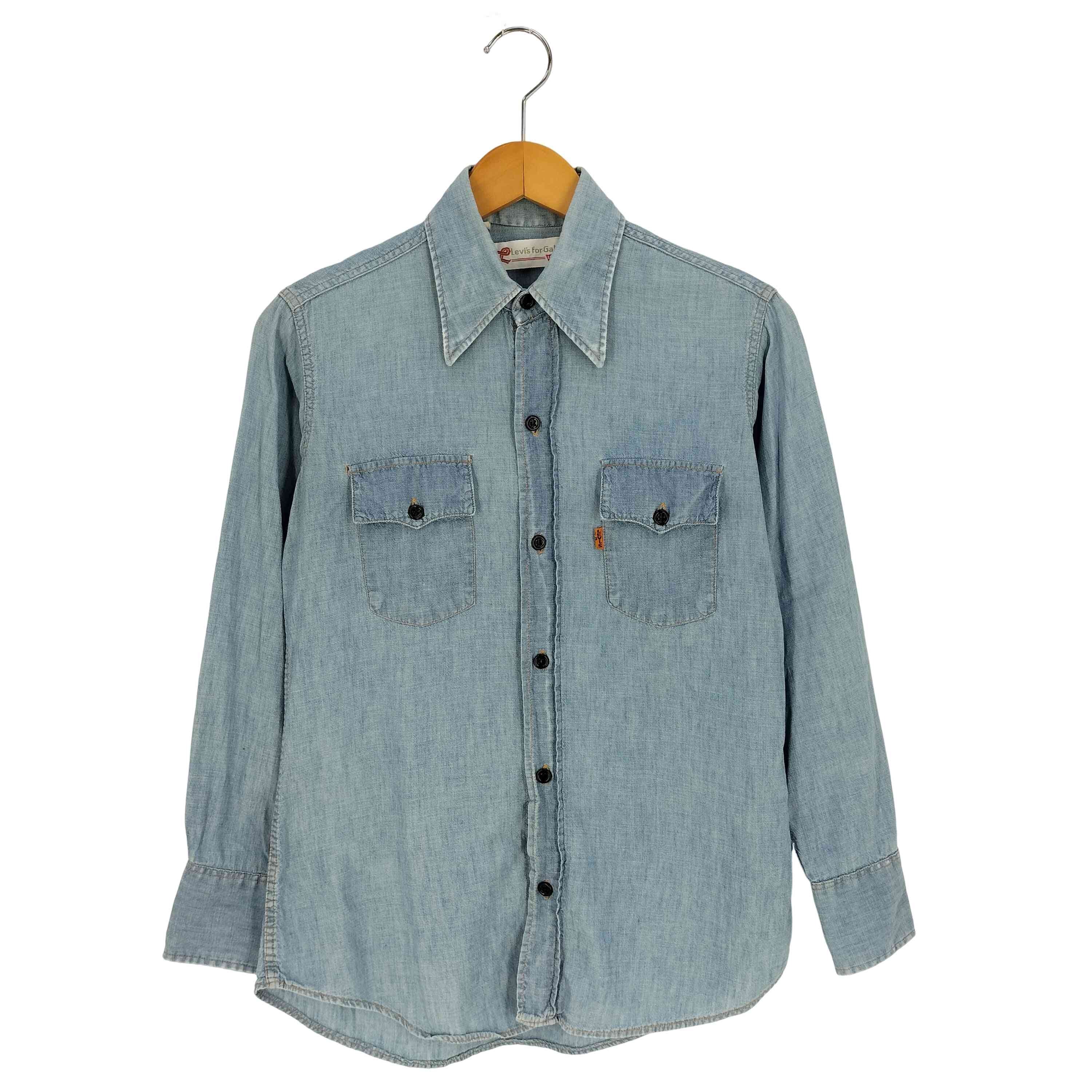 60-70s For Gals For Gals オレンジタブ BIGE シャンブレー ウエスタンシャツ【1136311620992】