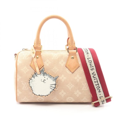 ルイ・ヴィトン LOUIS VUITTON スピーディ バンドリエール 20 2WAY ハンドバッグ バッグ キャンバス レザー ミャオグラム ベージュ レディース ベージュ系 / ブラウン系 M15151 【中古】