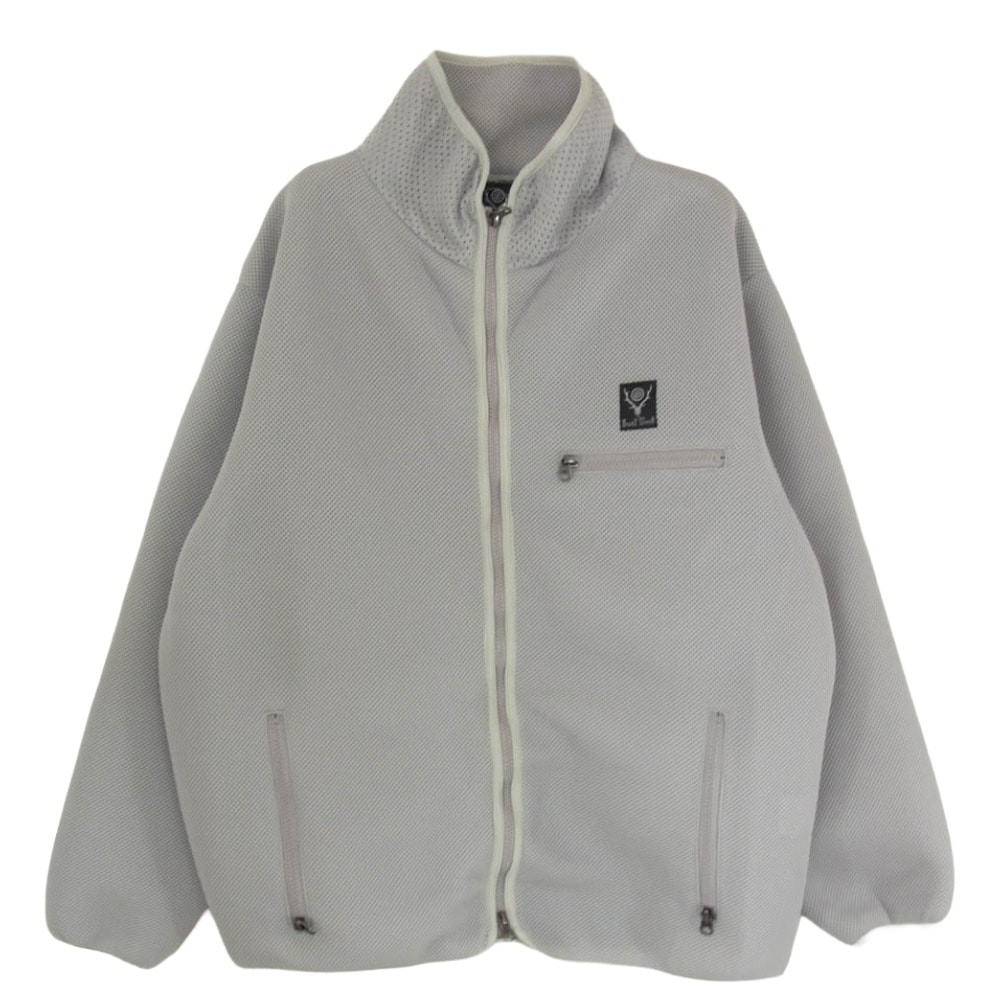 South2 West8 サウスツーウェストエイト ジャケット GL786 PIPING JACKET  パイピングジャケット メッシュジャケット グレー系 XS【中古】