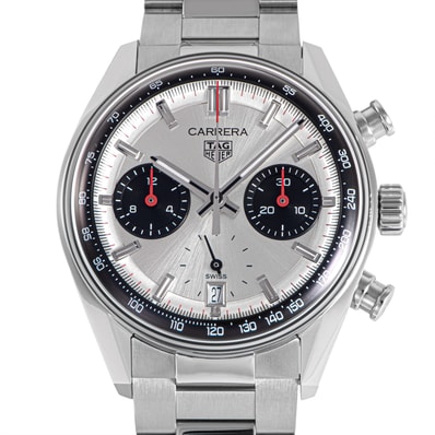 【未使用】TAG HEUER タグホイヤー カレラ クロノグラフ CBS2216.BA0041 保証書2026年 ステンレススチール【中古】