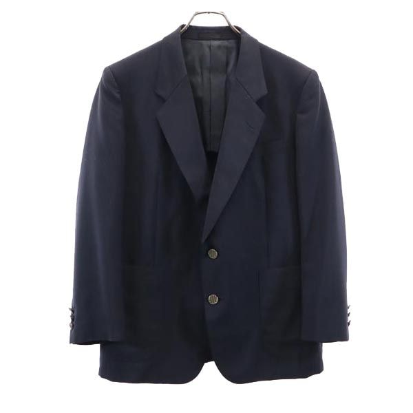 LANVIN ランバン モヘアブレンド テーラードジャケット ST46-54 ネイビー