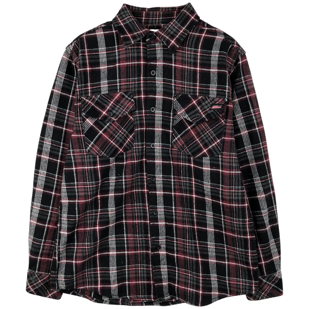 古着 ディッキーズ Dickies 長袖 フランネルチェックシャツ メンズM相当/eaa609543