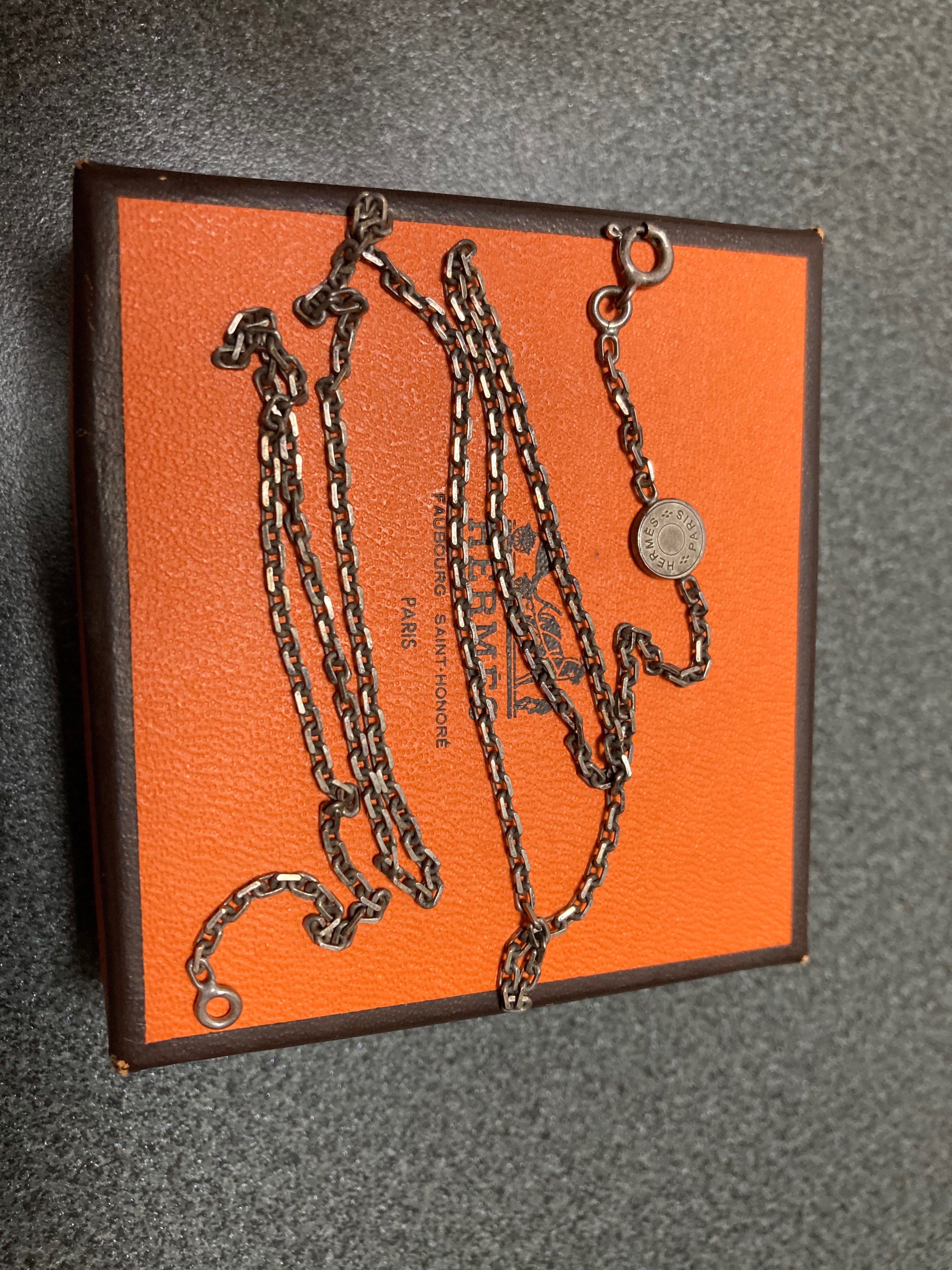 Hermes Chaine D'ancre SV925 Necklace "Silver"