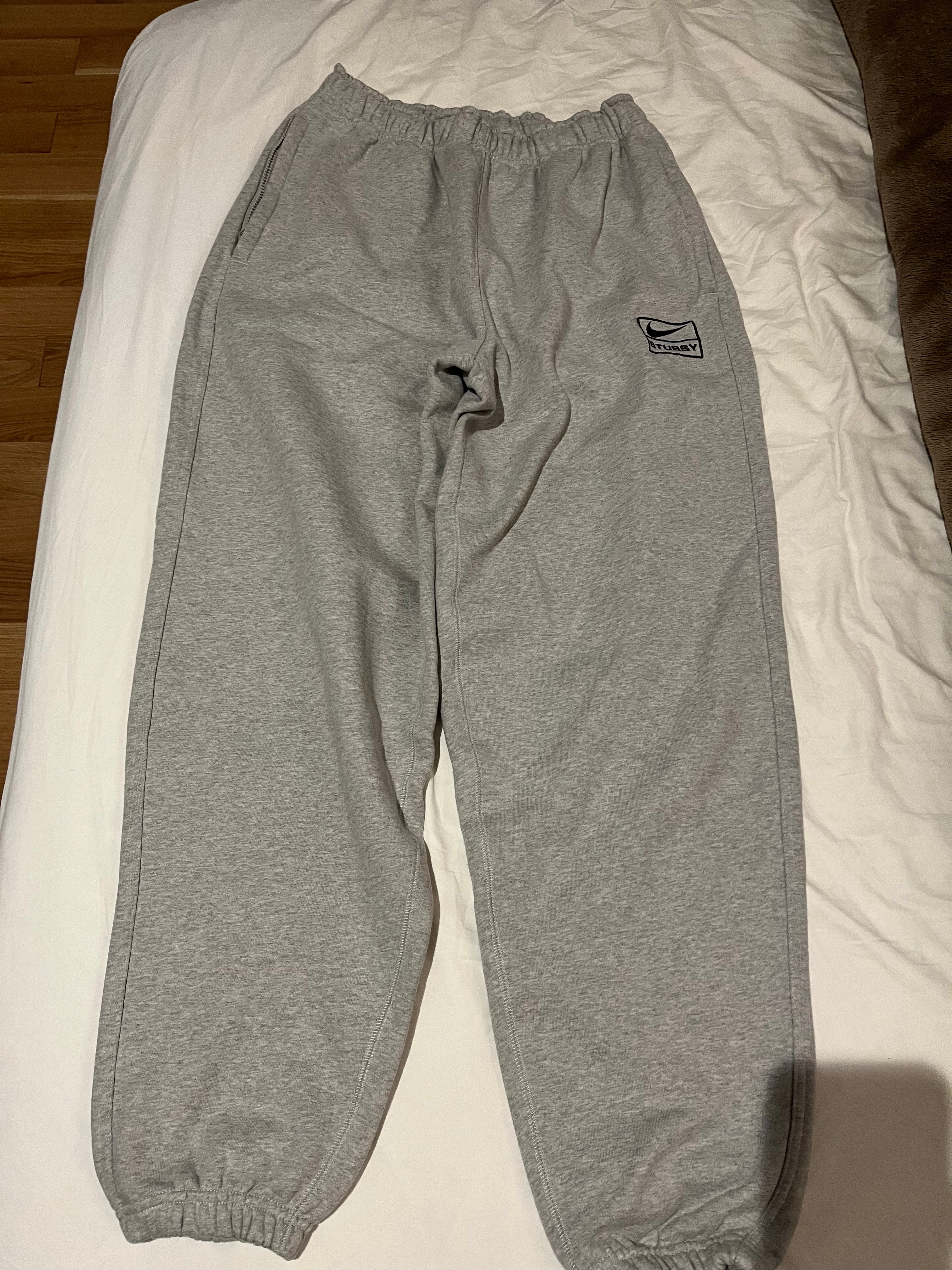 Stussy x Nike Fleece Pant "Grey Heather" (US Size) FN5231-050