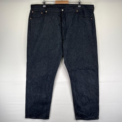 古着 リーバイス Levi's デニム パンツ 501 大きいサイズ ストレート ジーパン カラー ボタンフライ W46 L32 グレー系 メンズ