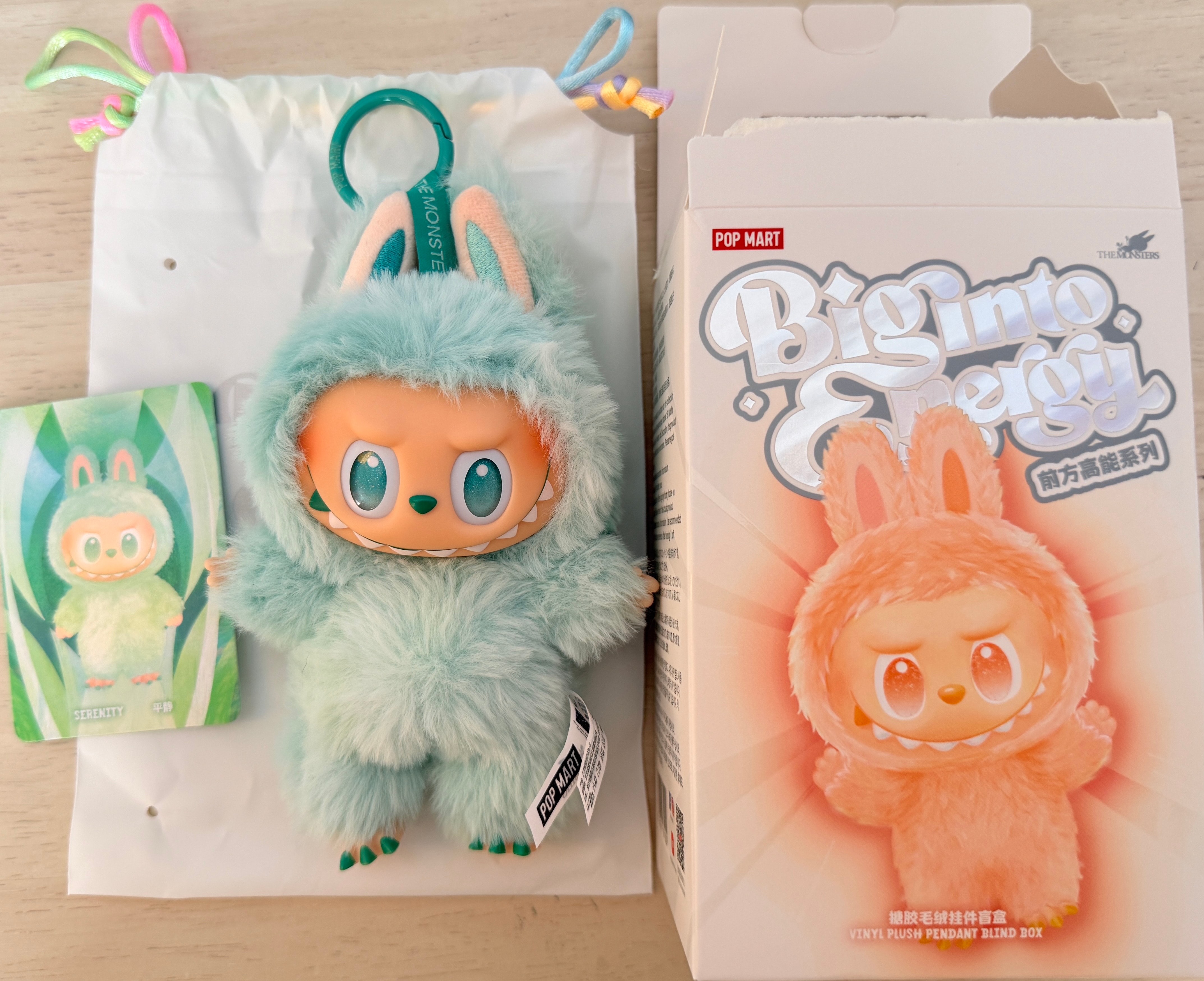 POP MART THE MONSTERS (LABUBU) Big into Energy Series Plush Pendant SERENITY