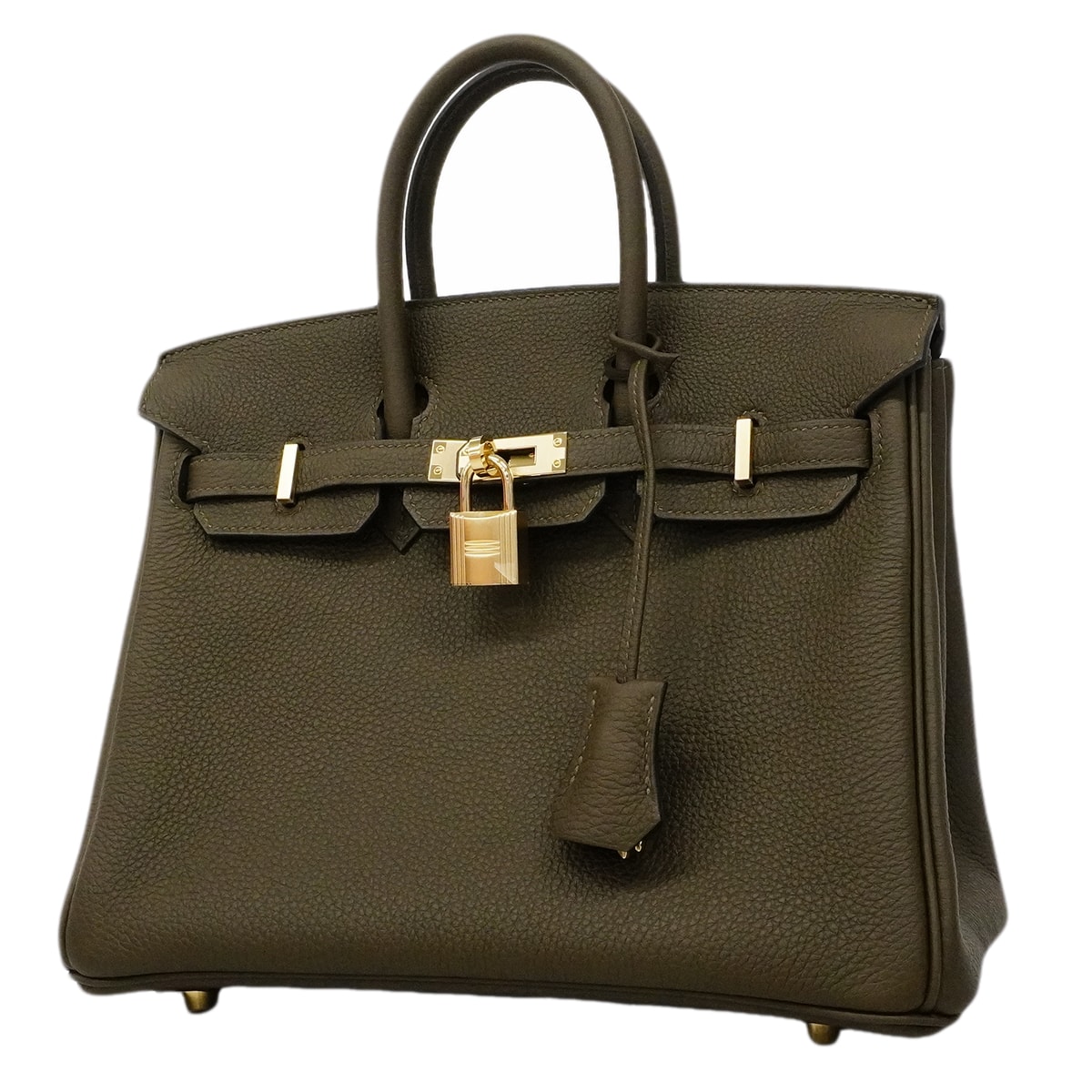 ★SALE【6gc3278-g】エルメス ハンドバッグ バーキン25 トゴ ヴェールマキ シャンパンゴールド金具 G刻印【中古】レディース