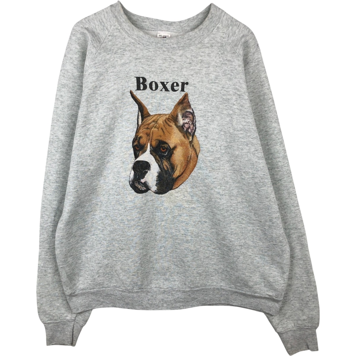 古着 90年代 フルーツオブザルーム FRUIT OF THE LOOM BOXER ボクサー 犬柄 アニマル スウェットシャツ トレーナー USA製 メンズXXL相当 ヴィンテージ/eaa647502