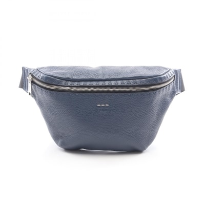 フェンディ FENDI セレリア ウエストバッグ ボディバッグ バッグ レザー メンズ レディース ネイビー系 7VA434 【中古】
