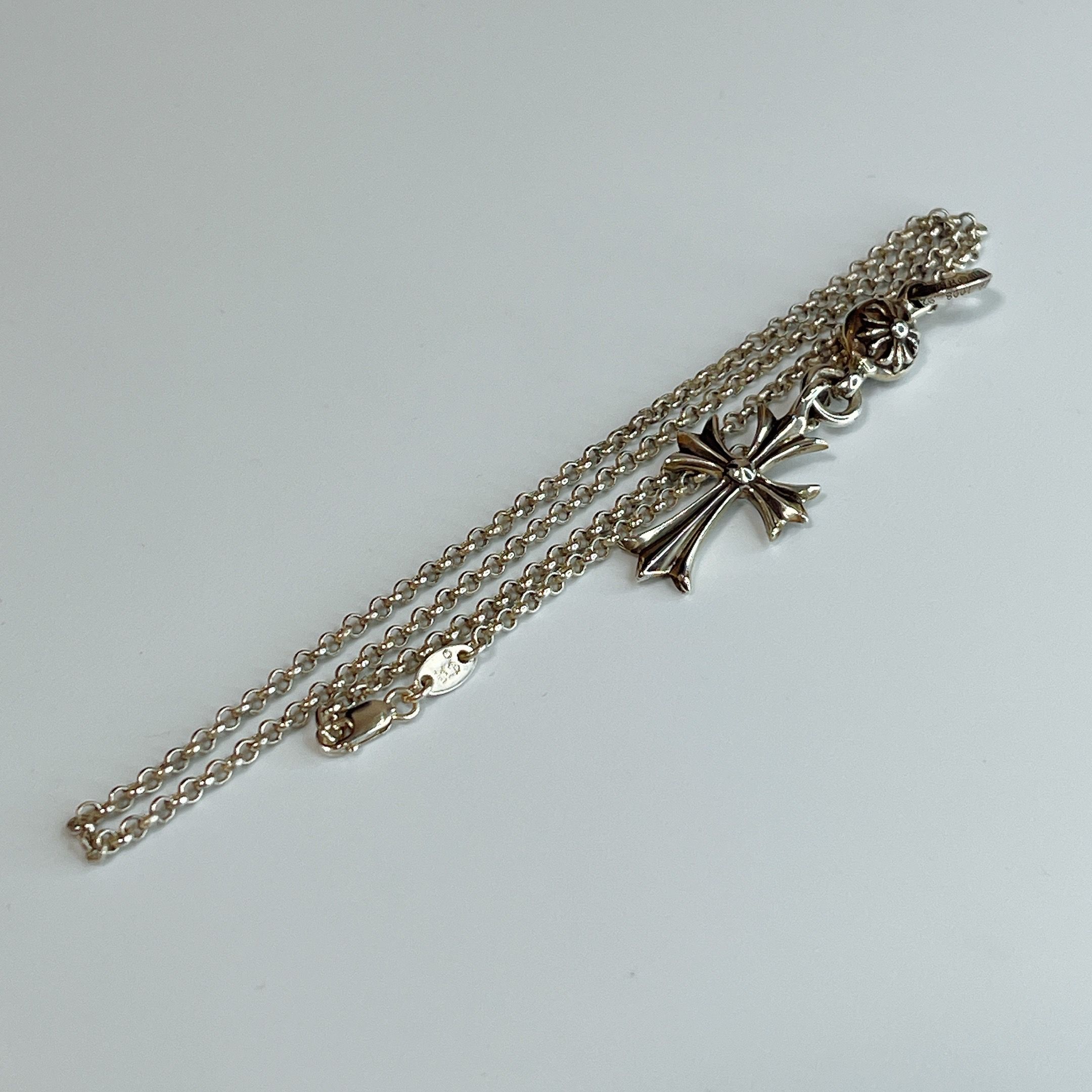 Chrome Hearts 1 Ball Tiny CH Cross Charm "Silver"