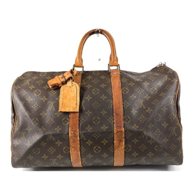 ルイヴィトン LOUIS VUITTON キーポル45 キーポル 45 M41428 モノグラム カバン 旅行バッグ トラベルバッグ ハンドバッグ ボストンバッグ モノグラムキャンバス ブラウン