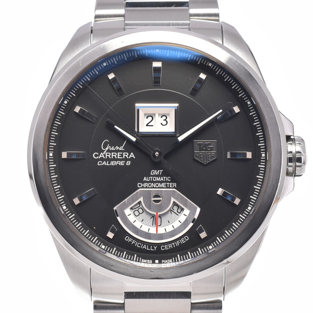 タグホイヤー TAG HEUER WAV5111.BA0901 グランドカレラ キャリバー8 ブラック 自動巻き メンズ 良品 箱・保証書付き 腕時計 J#150047
