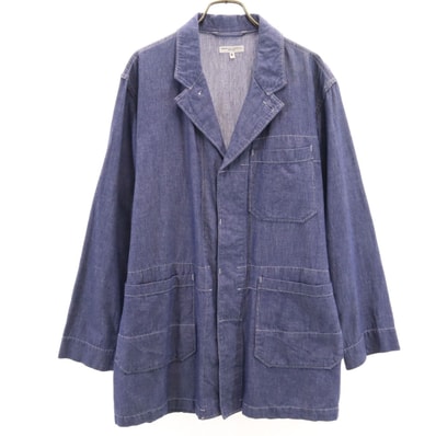 Engineered Garments エンジニアードガーメンツ USA製 シャンブレー カバーオール S 紫紺