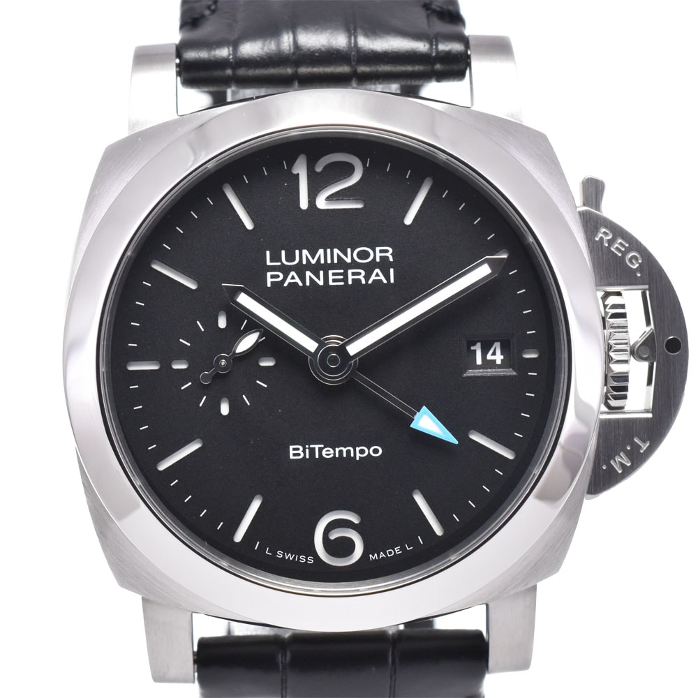 値下 パネライ PANERAI PAM01365 ルミノール クアランタ BiTempo 自動巻き メンズ 極美品 箱・保証書付き C#147064