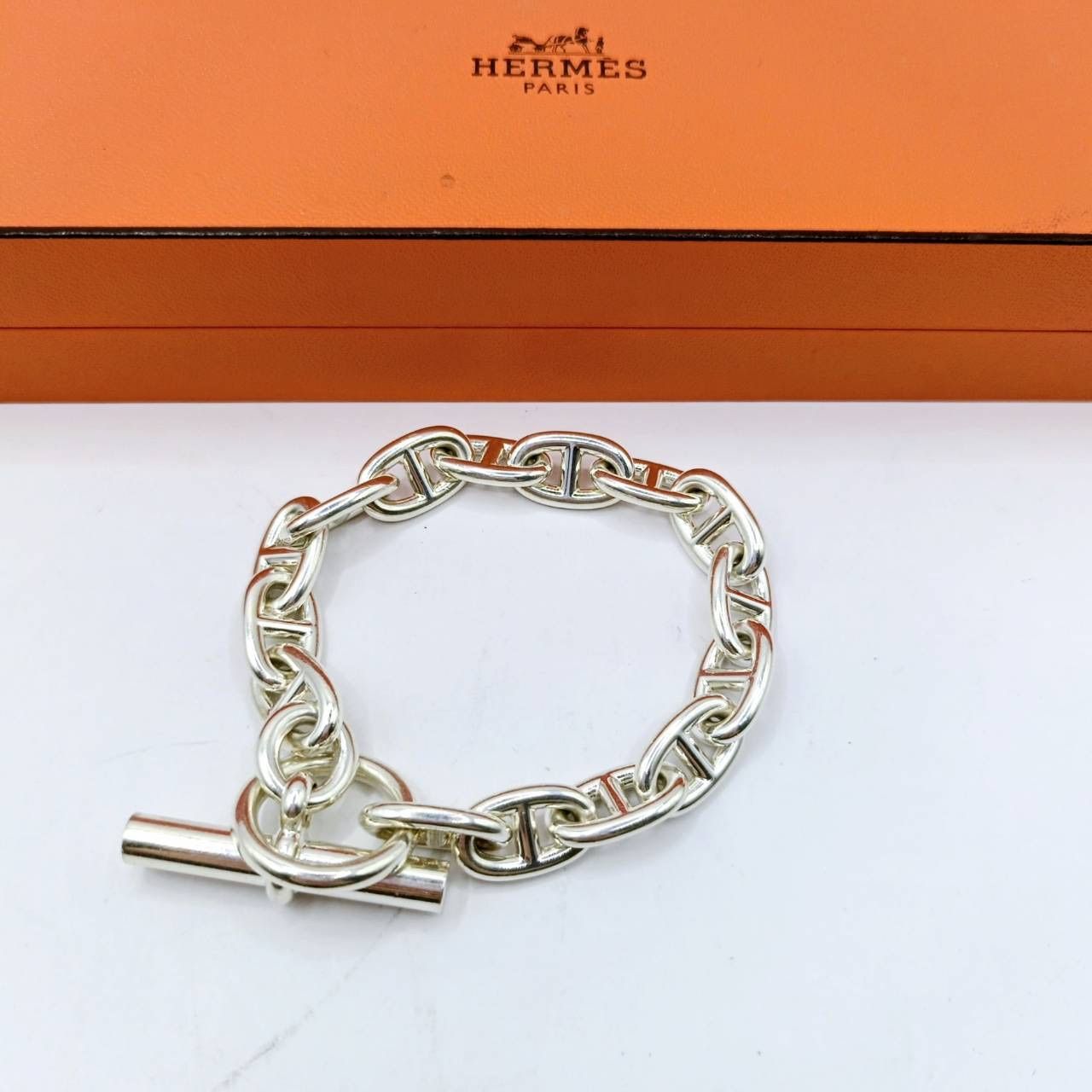 Hermes Chaine D'ancre MM Bracelet "Silver"