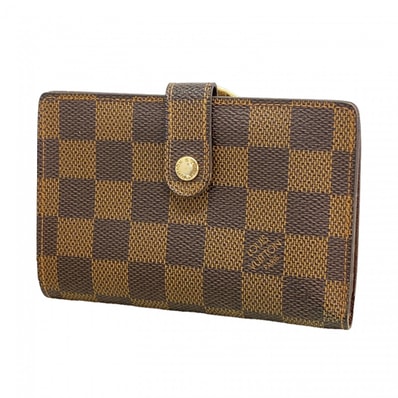 【6gd5294】ルイヴィトン 財布 ダミエ ポルトフォイユヴィエノワ N61674 エベヌ【中古】レディース
