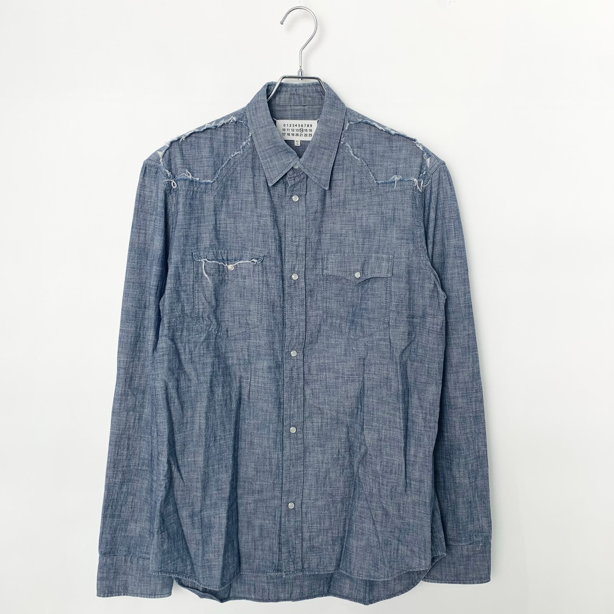 Maison Margiela Cut out Dungaree Shirt "Indigo"