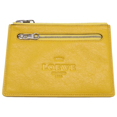ロエベ 【美品】176.79D06E POUCH HERITAGE C/AMARILLO ヘリテージ