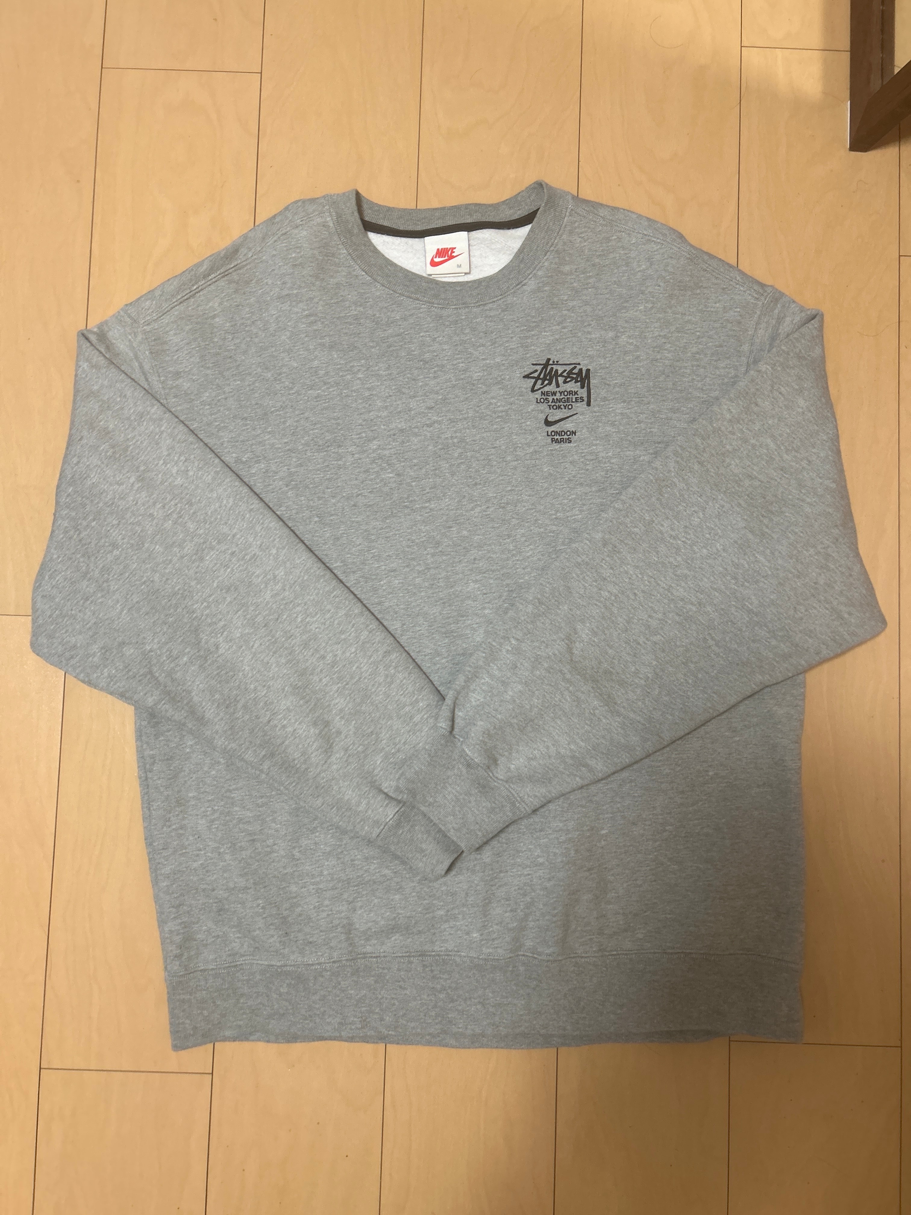 Nike x Stussy International Crewneck Sweatshirt (US Size) "Grey" DC4198-050