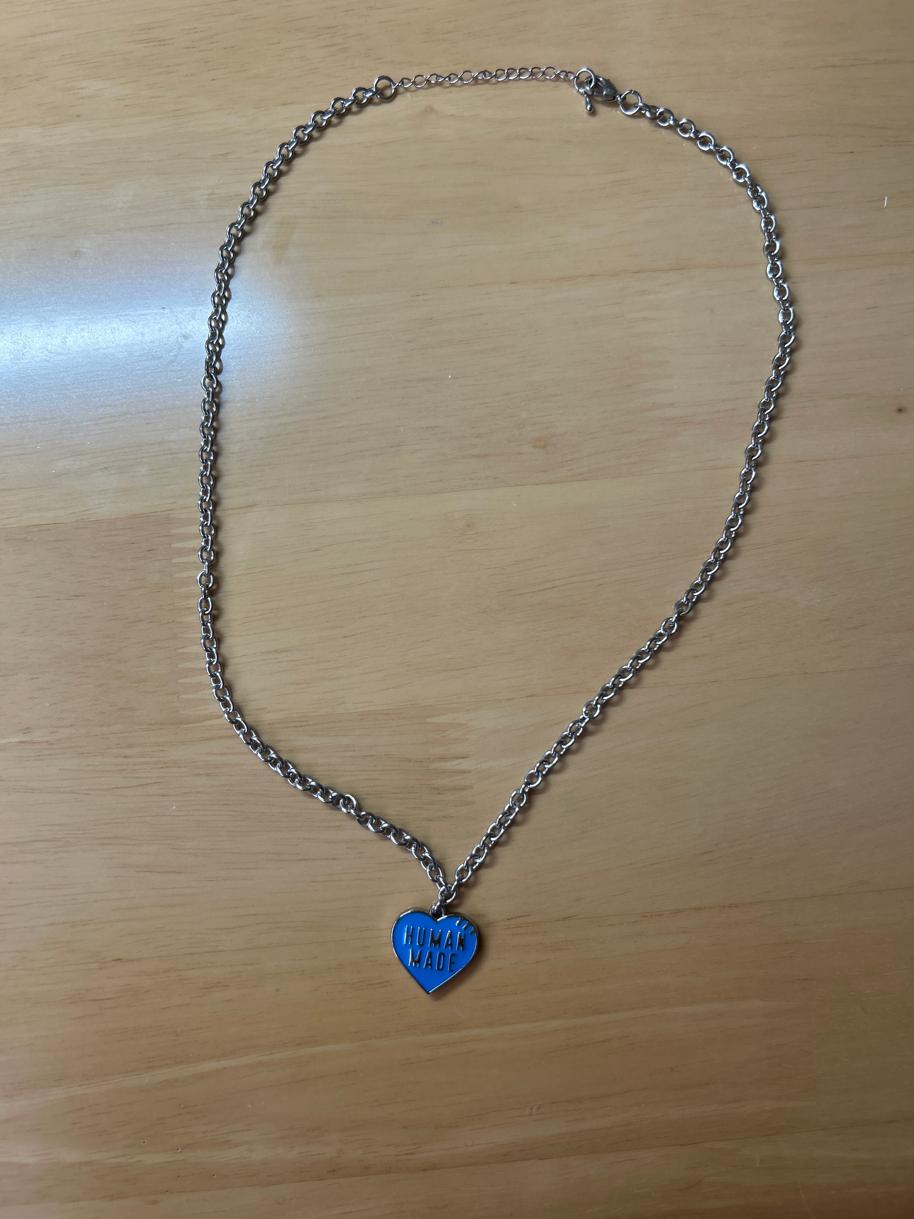 HUMAN MADE Heart Necklace "Blue" HM29GD157