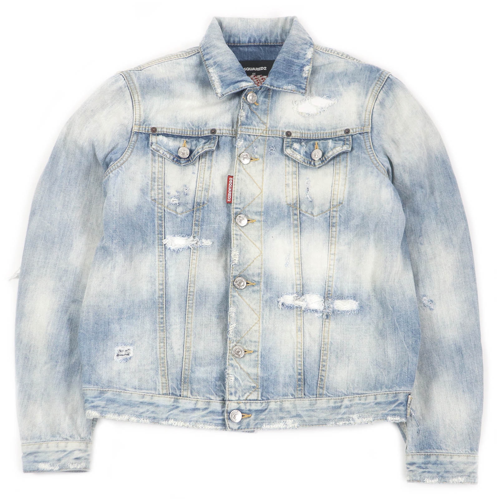 美品 ディースクエアード
 デニムジャケット Dan Jean Jacket インディゴブルー メンズ 44 S71AN0164