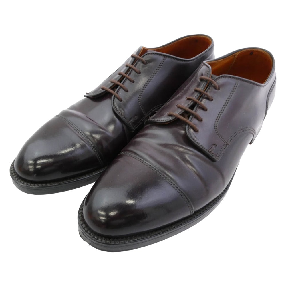 ALDEN オールデン その他靴 2160 コードバン レザー ストレートチップ キャップトゥ レースアップ レザー シューズ ダークブラウン系 ブラウン系 8.5【中古】