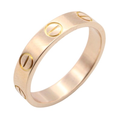 カルティエ CARTIER ミニラブリング リング・指輪 ジュエリー K18PG(ピンクゴールド) メンズ レディース ゴールド系 B4085248 【中古】