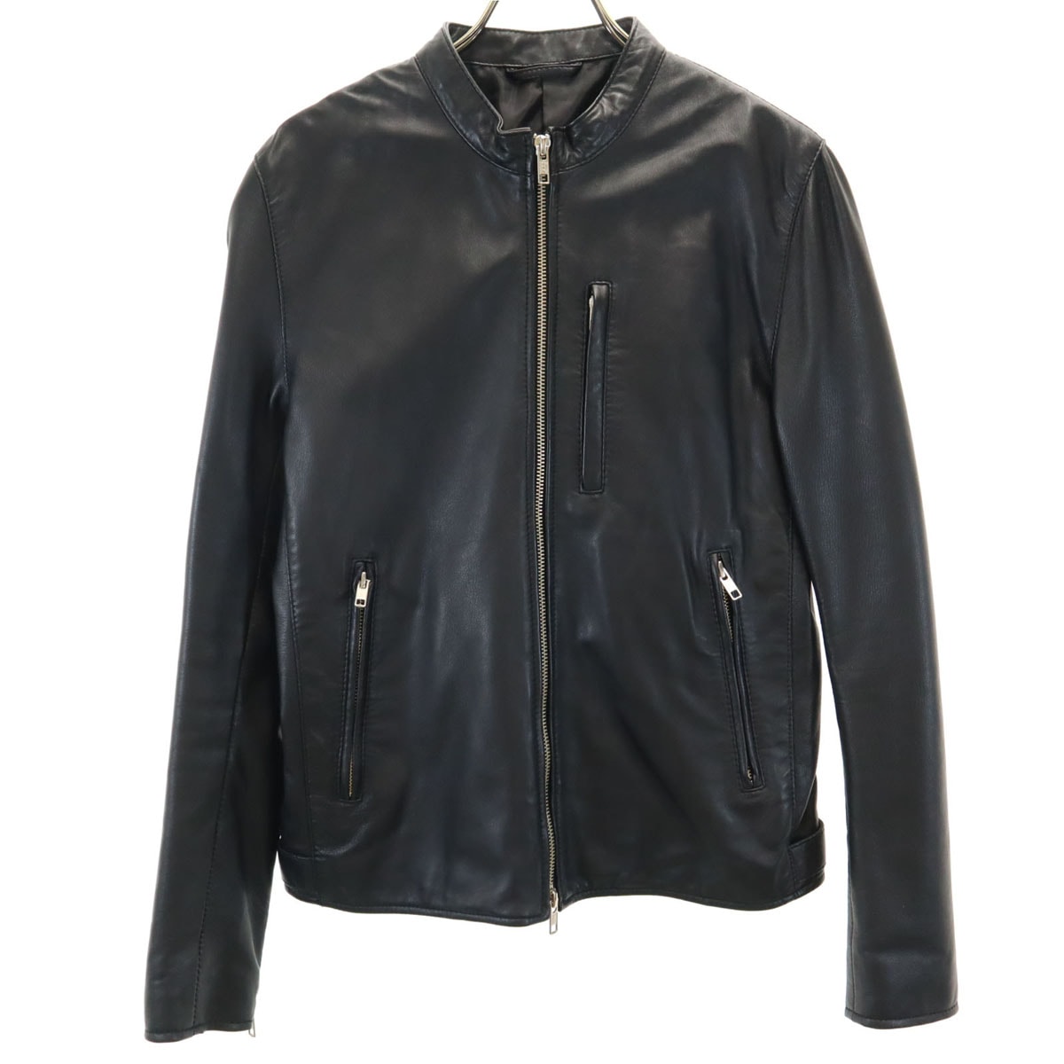 JOURNAL STANDARD ジャーナルスタンダード 羊革レザー シングルライダースジャケット S ブラック