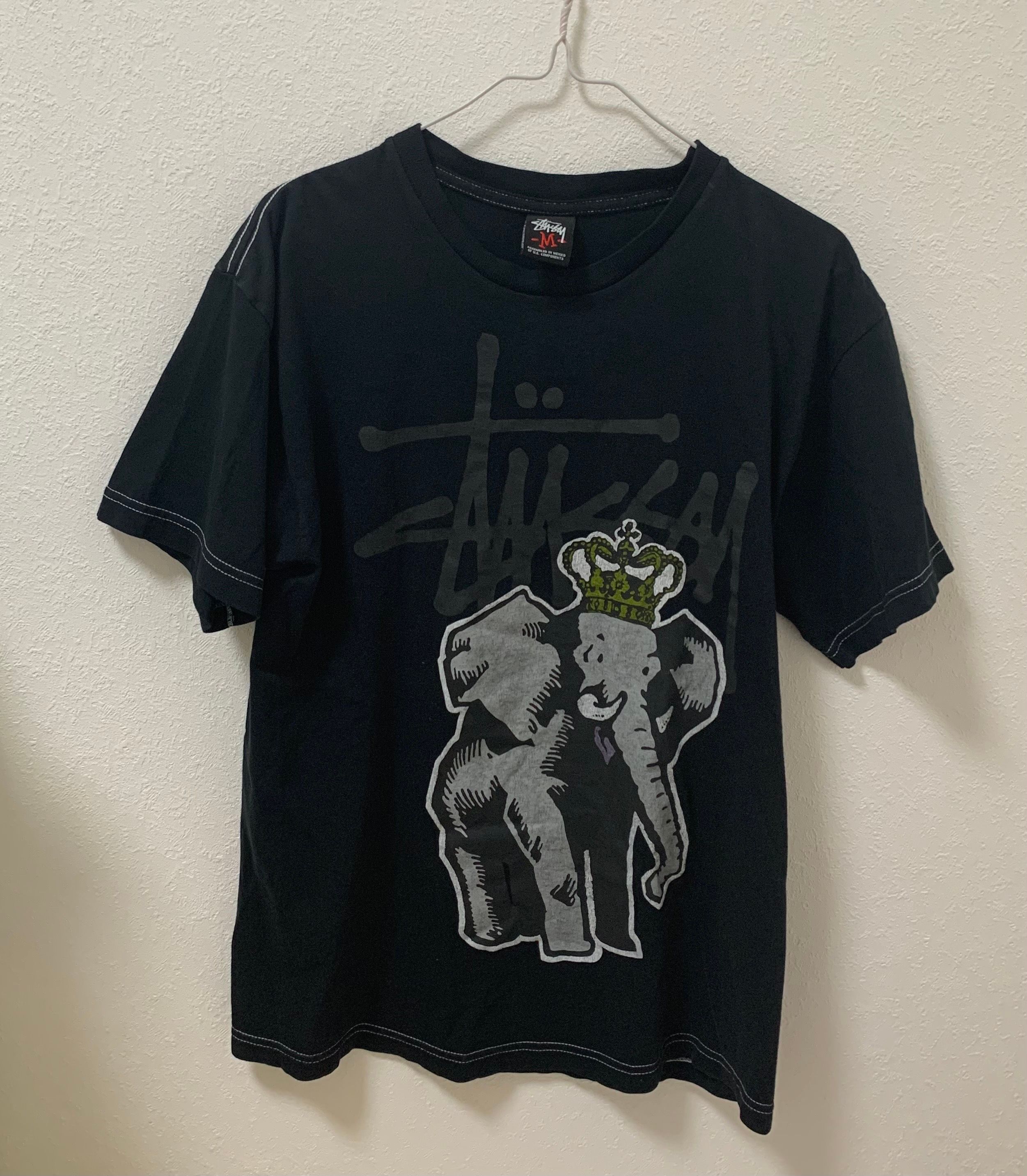STUSSY エレファントプリント Tシャツ 希少 Mサイズ