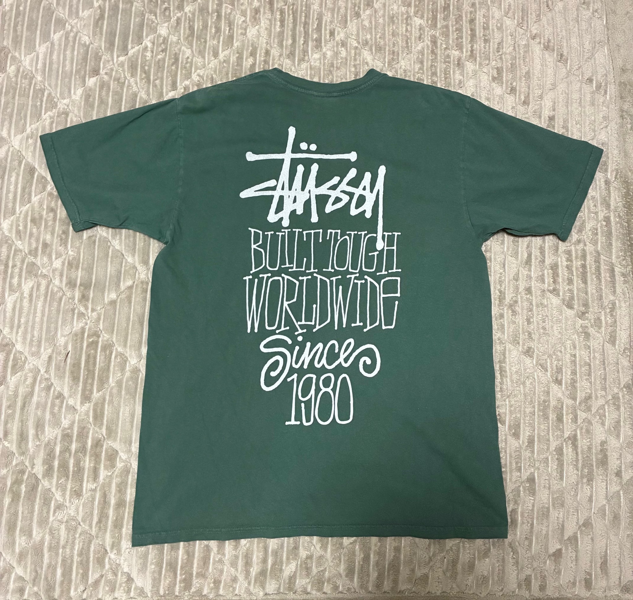 Stussy Built Tough Tee Pigment Dyed "Forest"