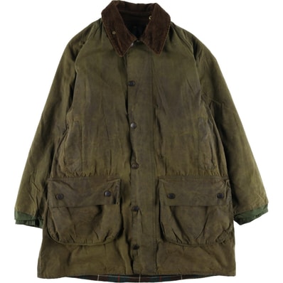 古着 80~90年代 バブアー Barbour GAMEFAIR ゲームフェアー 旧3ワラント ワックスコットン オイルドジャケット 英国製 C40 メンズM相当 ヴィンテージ/eaa588678