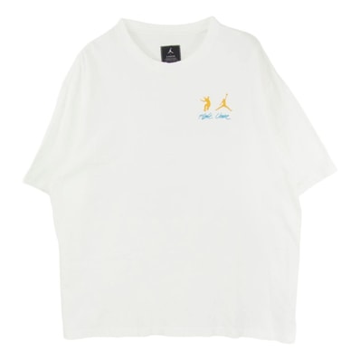 NIKE ナイキ Tシャツ DM2843-100 × UNION JORDAN BRAND FUTURE IS NOW SS USEDダメージ加工 ユニオン ジョーダン ブランド フューチャー イズ ナウ ショートスリーブ 半袖 Tシャツ XL【中古】