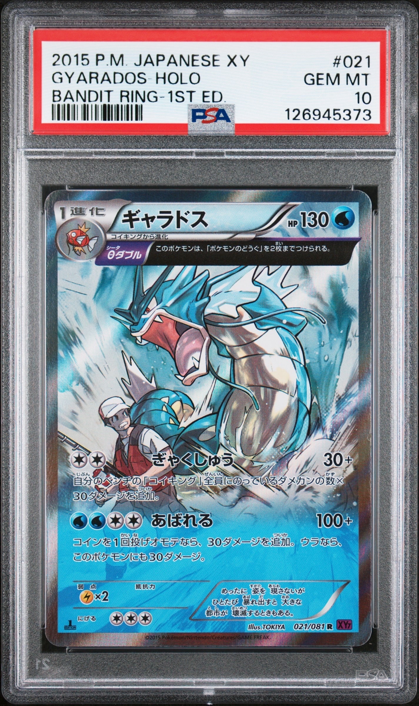 PSA8以下】ギャラドス R :1ED [XY7 021/081](拡張パック「バンデット