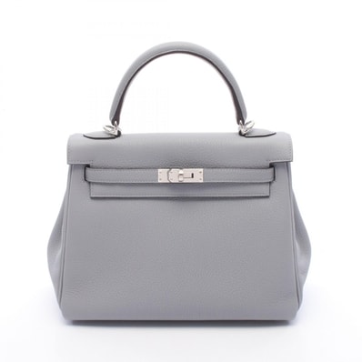 エルメス HERMES ケリー25 グリパンタン 内縫い 2WAY ハンドバッグ バッグ トゴ トゴ レディース グレー系 【中古】
