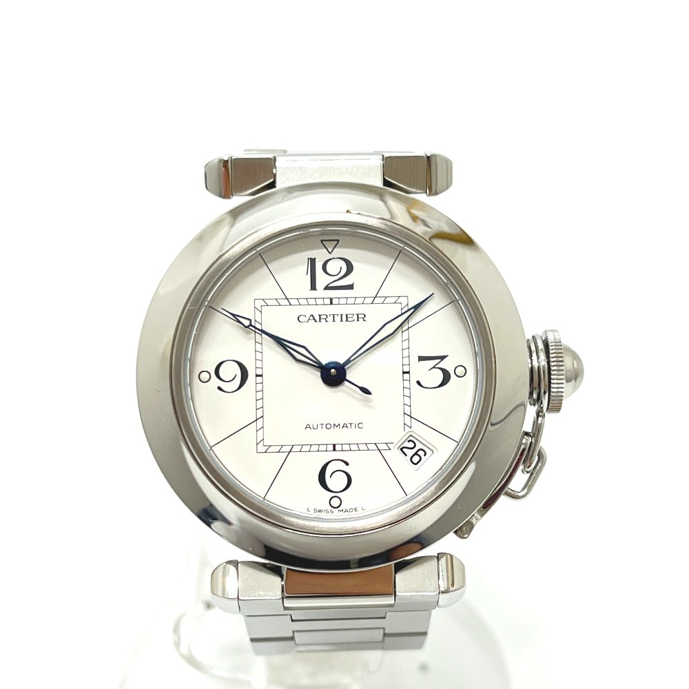 カルティエ CARTIER パシャC W31074M7 スモールデイト 自動巻き 腕時計 SS シルバー 未使用