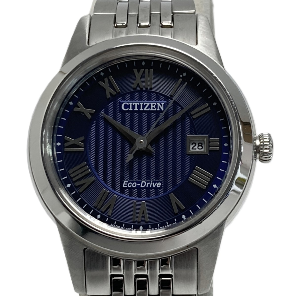 CITIZEN シチズン エコドライブ デイト J710-S085641 ネイビー ソーラー レディース 腕時計