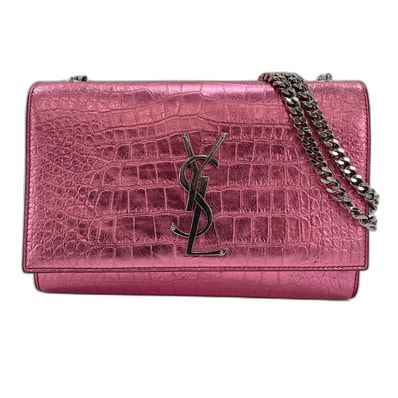 イヴ・サンローラン YSL カサンドラ ショルダーバッグ レザー【中古】