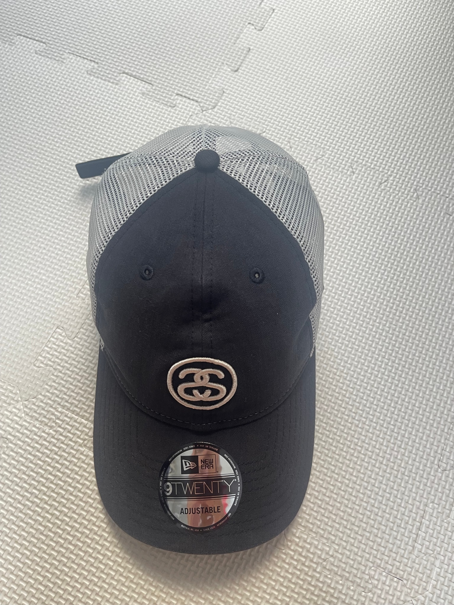Stussy x NEW ERA 9Twenty SS Link Trucker "Black"