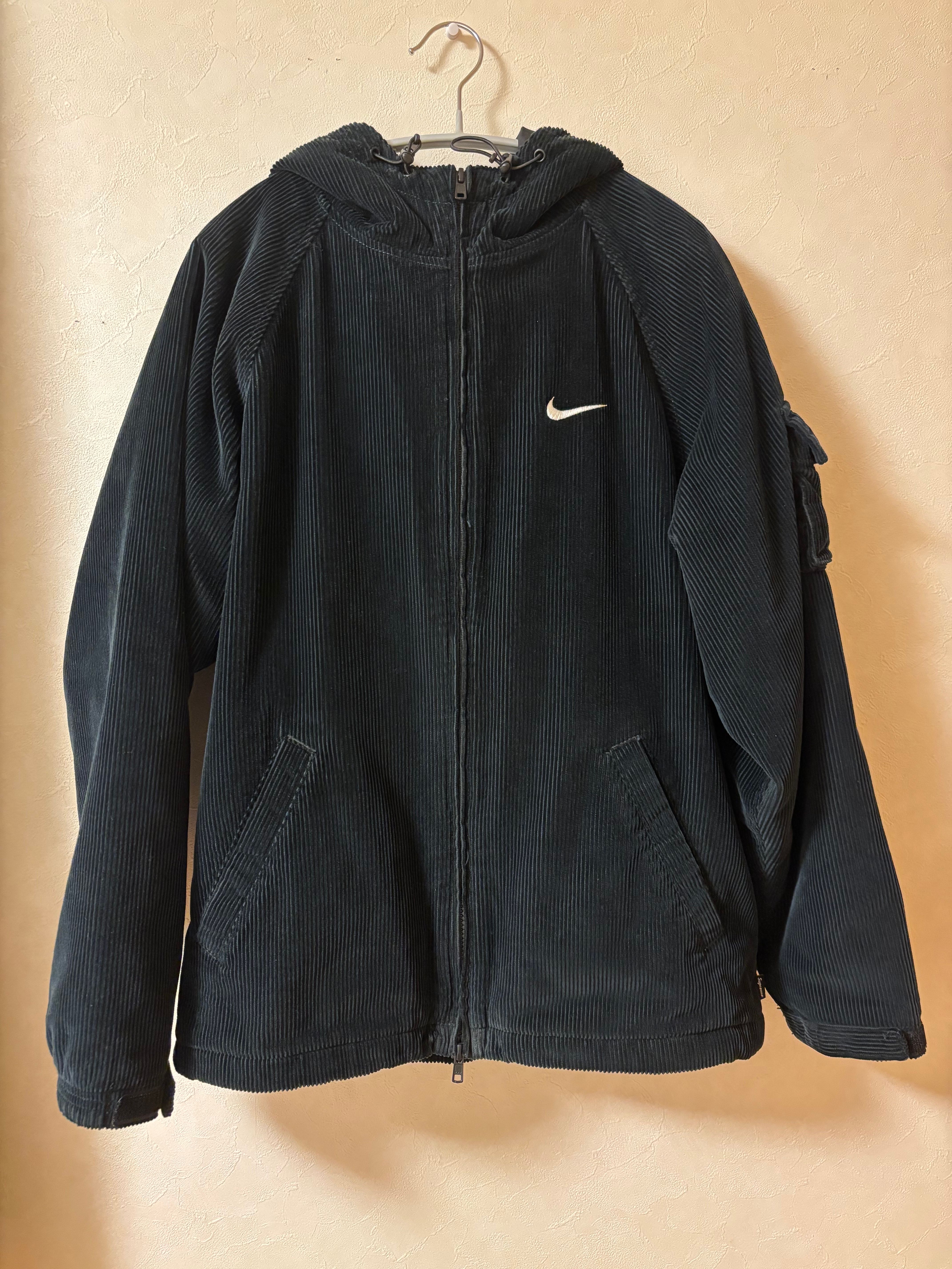 Supreme / Nike Arc Corduroy Hooded Jacket "Black"
