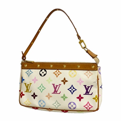 Louis Vuitton Pochette Accessoires Monogram Multicolor "Blanc"