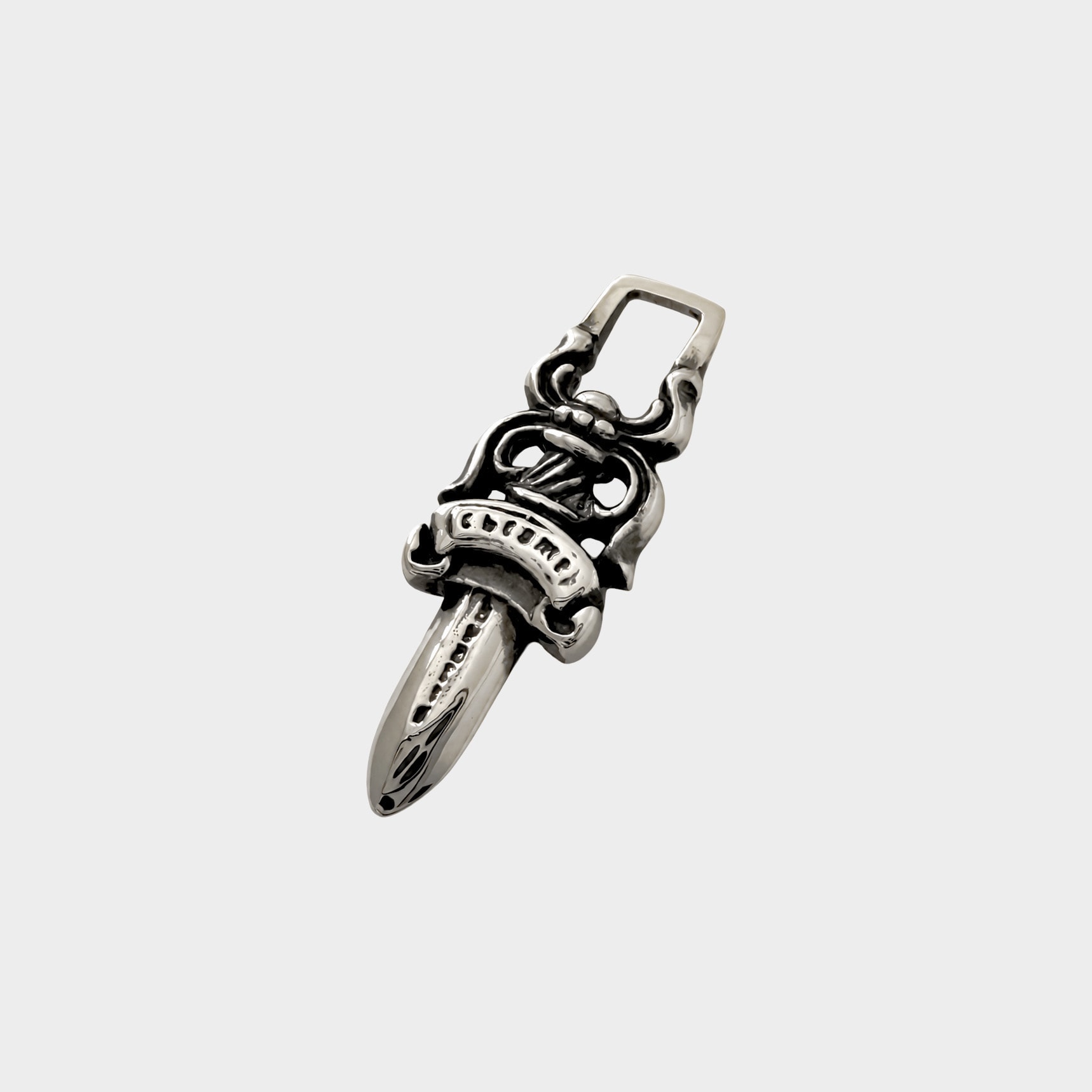 Chrome Hearts #5 Dagger Charm Zip 1 "Silver"
