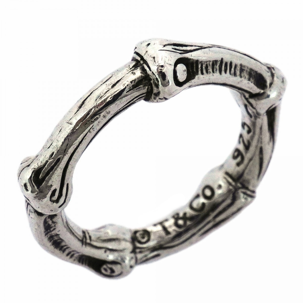 【6jcb0787】ティファニー リング バンブー シルバー925 10号【中古】レディース