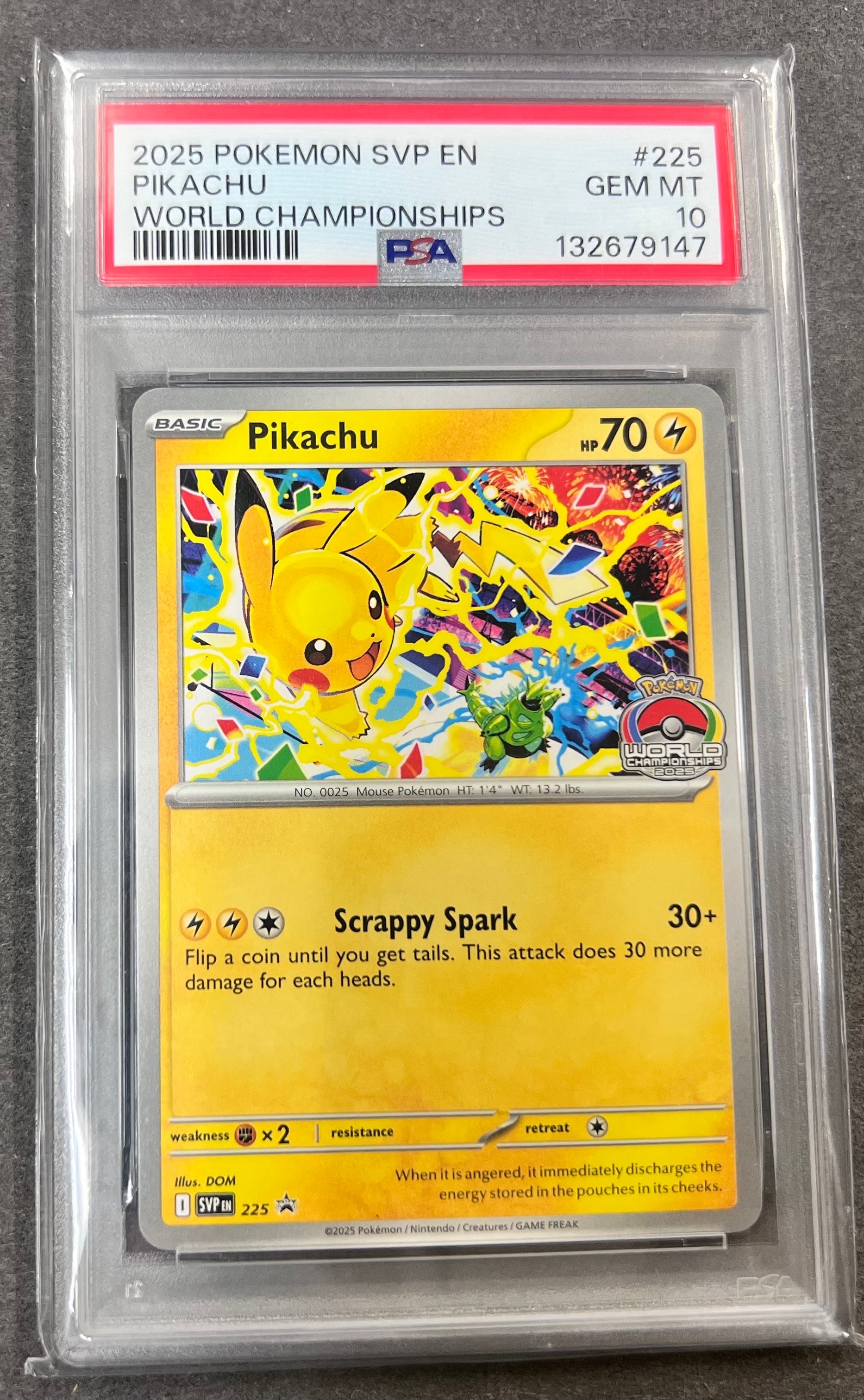 2025 ピカチュウ #225 リバースホロカード ポケモンカード 海外 ピカチュウ リバースホロ 英語 ポケカ （CP6 復刻