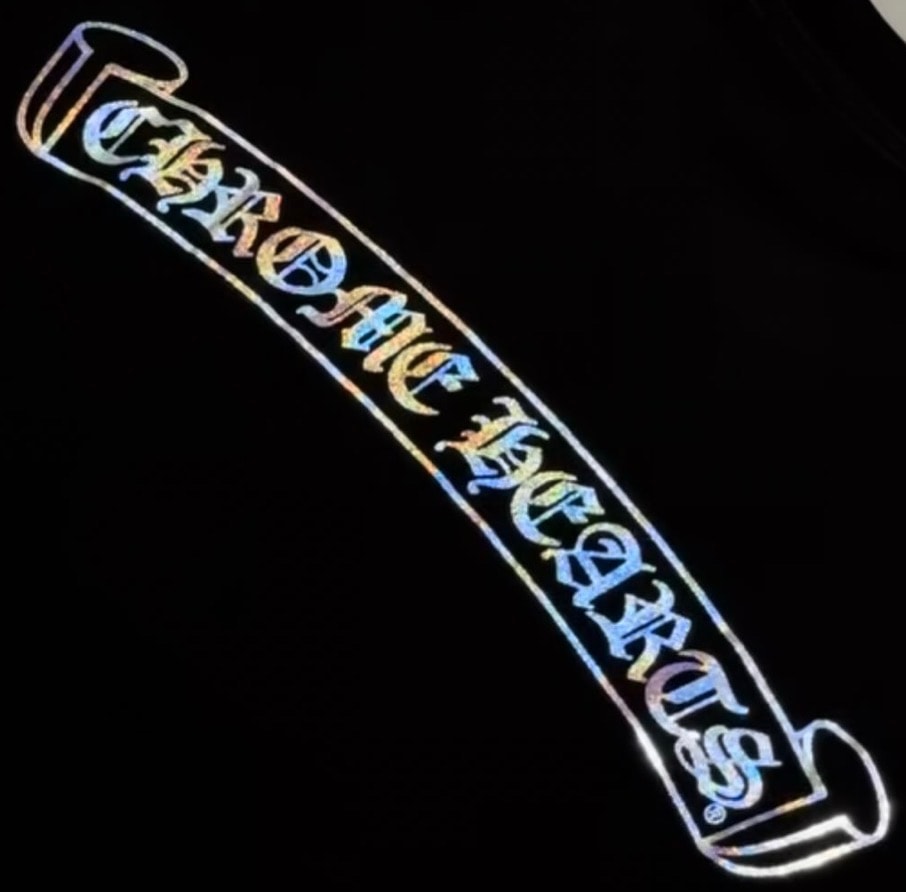 Chrome Hearts Scroll Label Metallic Foil Print T-Shirt "Black" クロムハーツ スクロールラベル メタリックフォイルプリント Tシャツ "ブラック"