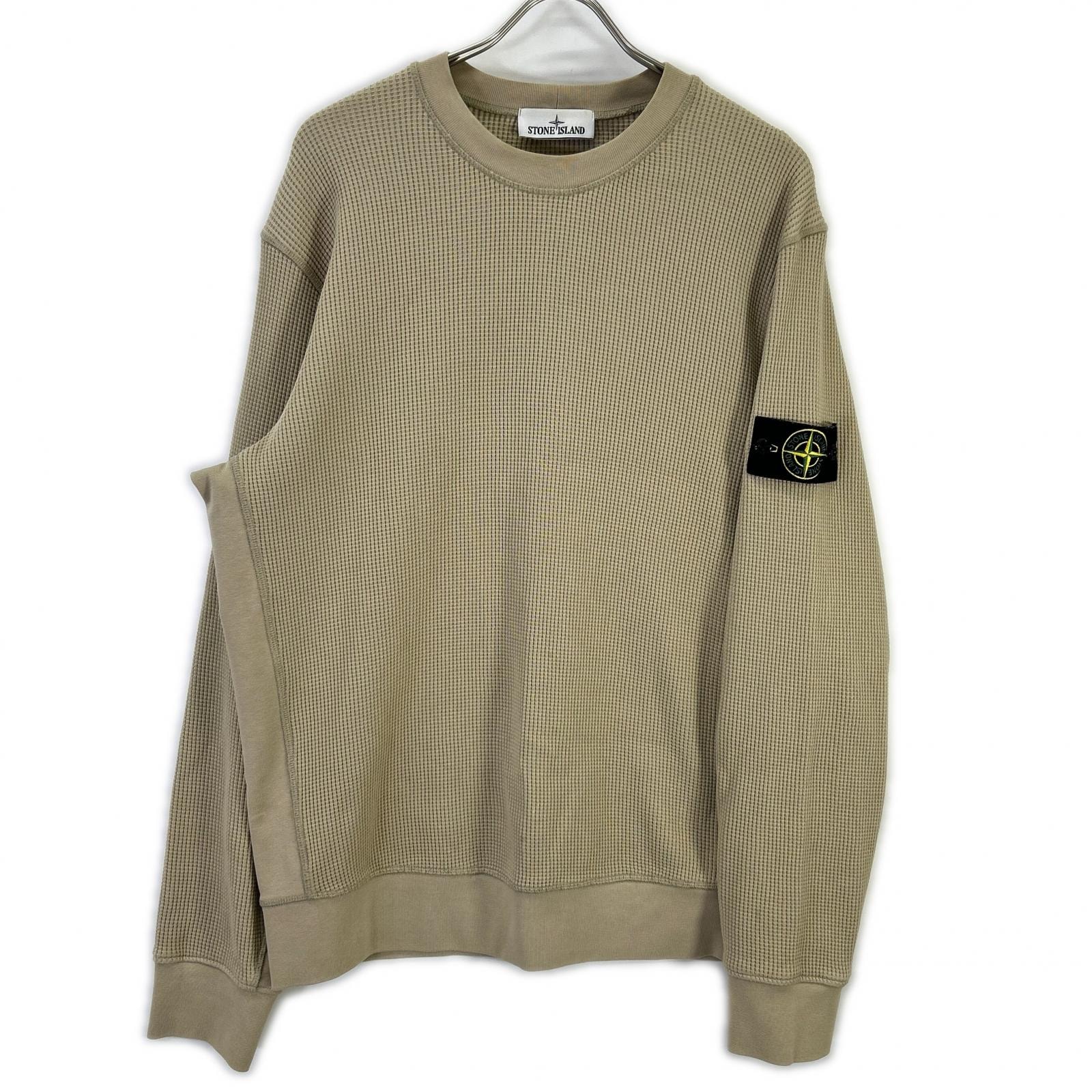 ストーンアイランド K1S156100008S0044 ベージュ ORGANIC COTTON WAFFLE FLEECE L