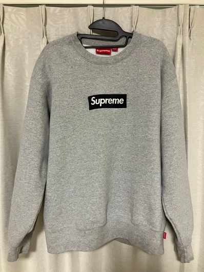 Supreme Box Logo Crewneck "Heather Grey" (22FW)