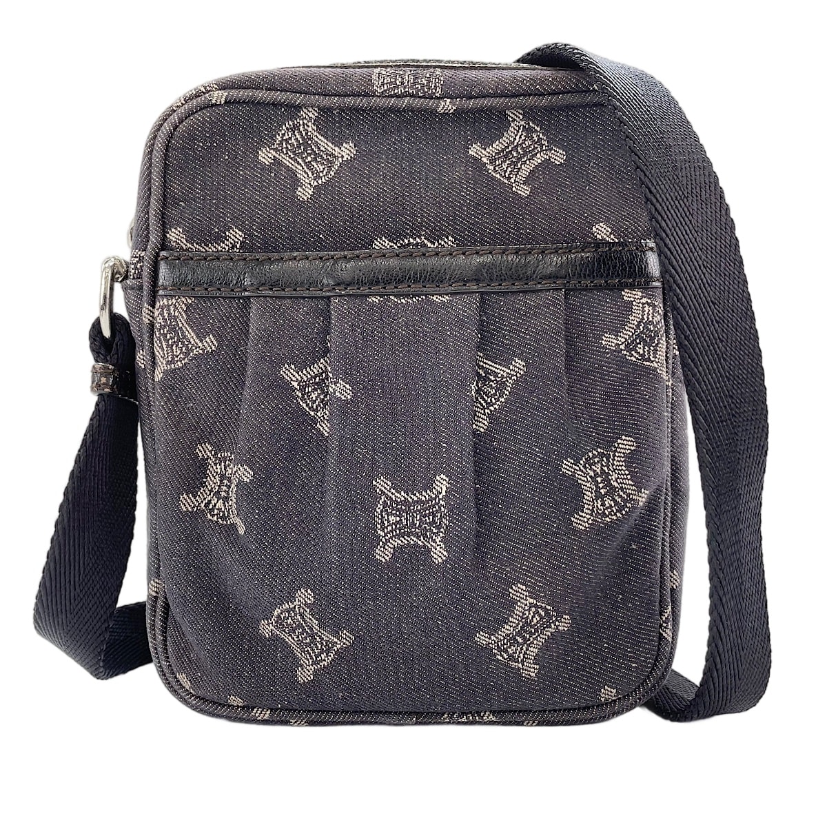 セリーヌ CELINE デニム マカダム柄 ショルダーバッグ【中古】