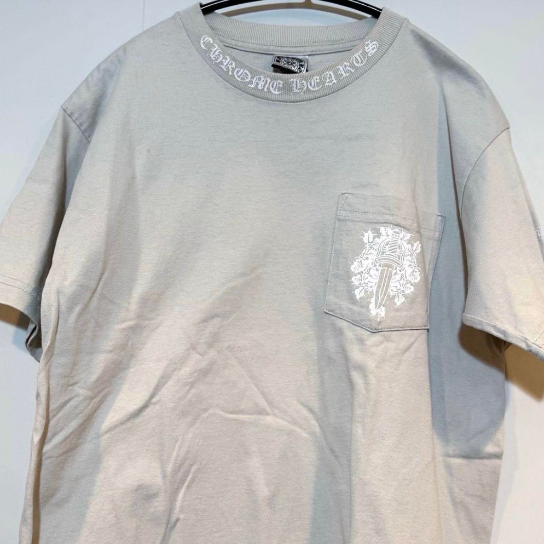 オールド クロムハーツ Tシャツ ベージュ Mサイズ