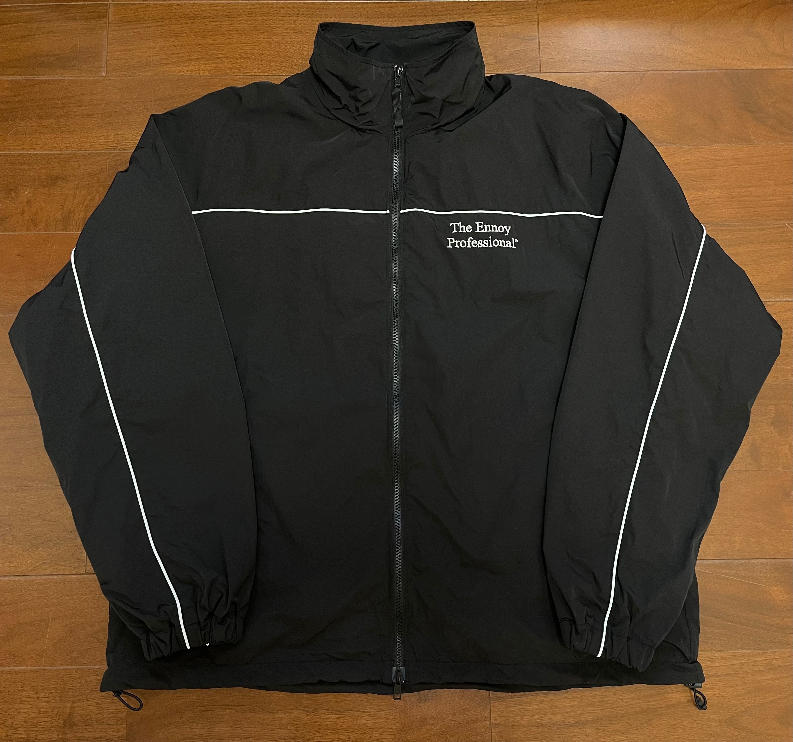 ENNOY Stylistshibutsu Piping Nylon Track Suit "Black/White"