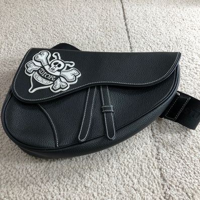 Dior × Shawn Stussy Saddle Bag "Black"
